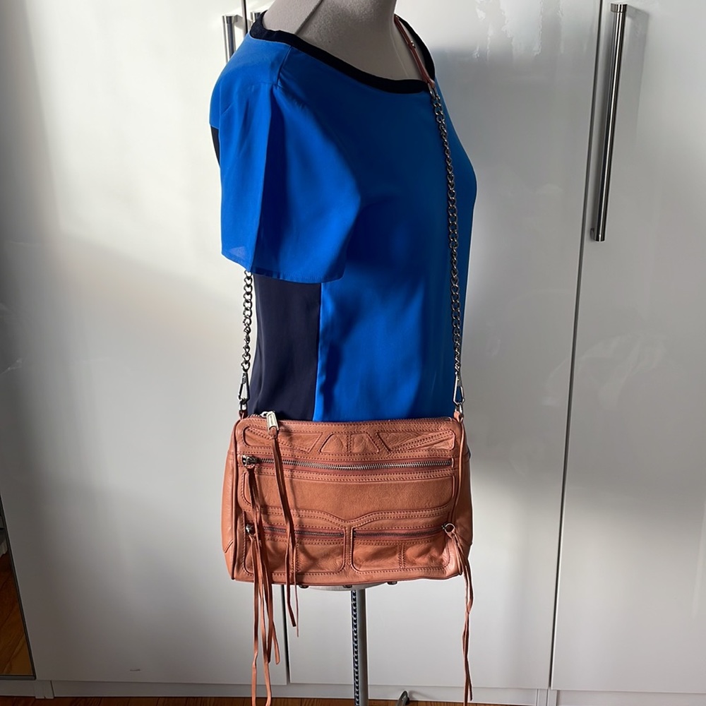 Rebecca Minkoff Leather Bag in Pink/Orange One size